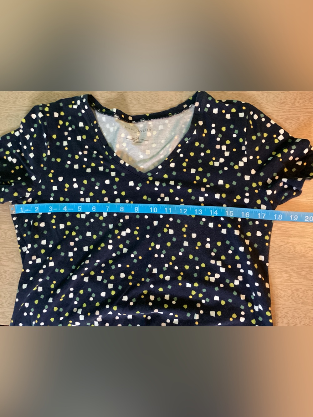 Ann Taylor Factory Patterned Tee Size Medium GUC - Picture 5 of 6